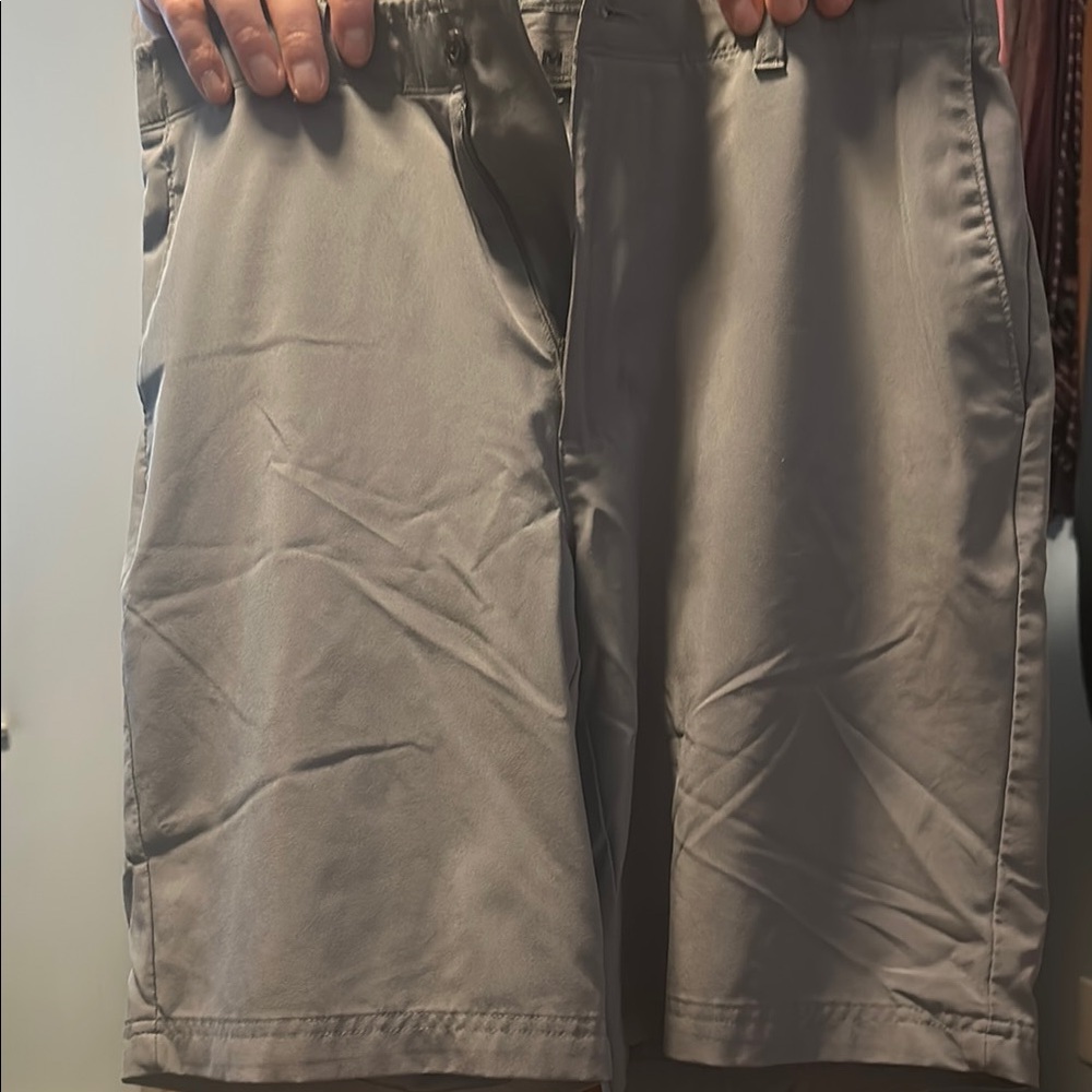 Grand Slam Gray Flat Front Shorts